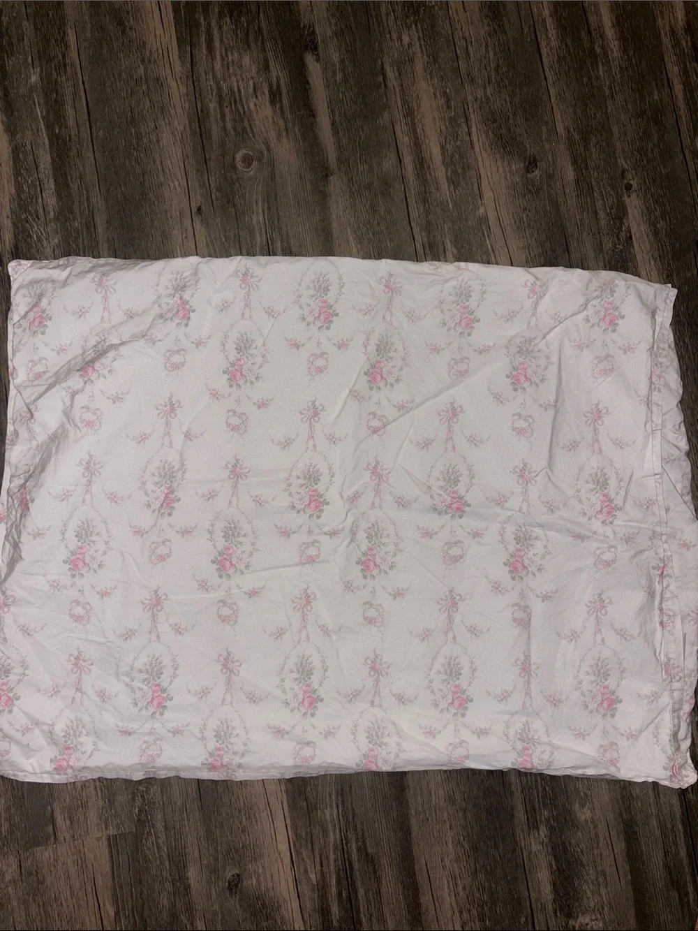 LoveShackFancy Pink Floral Organic two standard pillow cases
